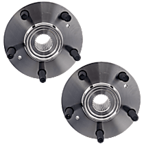 Front, Driver and Passenger Side or (Rear, MDX/Pilot); Wheel Hubs, Without Bearing