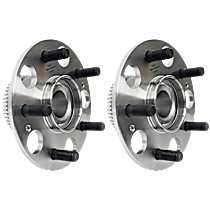 Rear, Driver and Passenger Side Wheel Hubs, With Bearing, ABS tone ring and wheel studs
