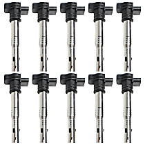 Ignition Coil, Set of 10, 5 Cyl 2.5L - 
