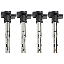 Ignition Coil, Set of 4, 5 Cyl 2.5L