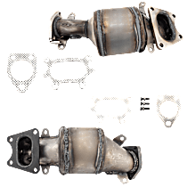 Front, Driver and Passenger Side Catalytic Converter, 3.5L 6Cyl, Federal EPA Standard, 46-State Legal (Cannot ship to CA, CO, NY or ME), Radiator Side, Direct JC Whitney Series