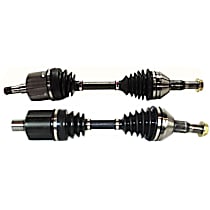 Front, Driver and Passenger Side Axle Assembly, With Standard Neoprene Outboard Boot, New, 3.5L 6Cyl