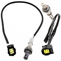Before Catalytic Converter, Driver Side and Passenger Side - After Catalytic Converter Oxygen Sensor, EngDesig: EZH, EngVin: T, FI, Naturally Aspirated, GAS, 4WD, Set of 2, 4-wire, 5.7L 8Cyl