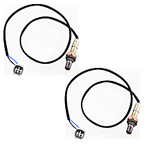 After Catalytic Converter, Front and Rear Oxygen Sensor, Set of 2, 4-wire
