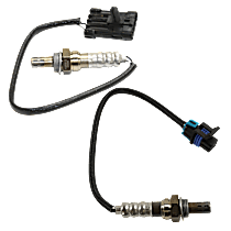 Before Catalytic Converter and After Catalytic Converter, Center, Driver or Passenger Side Oxygen Sensor, Set of 2, 4-wire