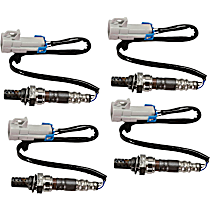 Before and After Catalytic Converter Oxygen Sensor, FI, Naturally Aspirated, GAS, Set of 4, 4-wire, 6 Cyl 4.3L - Before and After Catalytic Converter