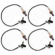 Before and After Catalytic Converter, Driver and Passenger Side Oxygen Sensors, 4-wire