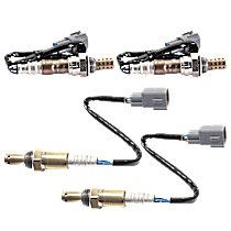 Before and After Catalytic Converter Oxygen Sensor, Set of 4, 4-wire