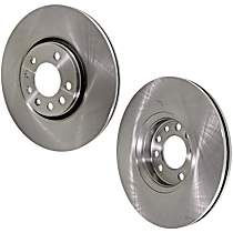 Rear Brake Disc, Plain Surface, Vented, 5 Lugs, 299.72 mm