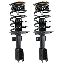 Front, Driver and Passenger Side Fully Loaded Strut, FWD, Front Wheel Drive