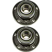 Front, Driver and Passenger Side Wheel Hub, 5 Lugs, With Bearing, RWD