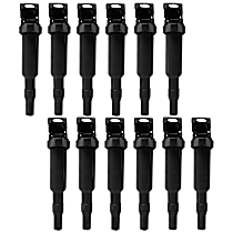 Ignition Coils, Set of 12, (6 Cyl., 2.2L/2.5L/3.0L/3.2L)/(8 Cyl., 4.4L/4.6L/4.8L)/12 Cyl., 6.0L Engines