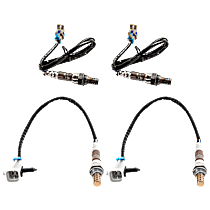 Before and After Catalytic Converter Oxygen Sensors, Set of 4, 4-wire