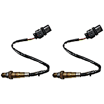 Before Catalytic Converter, Driver and Passenger Side Oxygen Sensors, 5-wire, Wideband Sensor