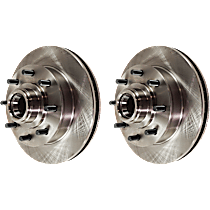 Front Brake Disc, Plain Surface, Vented, 8 Lugs, 317.25 mm