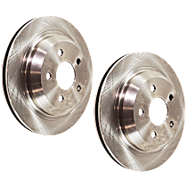 Rear Brake Disc, Plain Surface, Vented, 5 Lugs, 305.05 mm, 5.7L 8Cyl