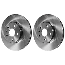 Front Brake Disc, Plain Surface, Vented, 5 Lugs, 321.06 mm, 321mm  Disc, Touring, 3.6L 6Cyl