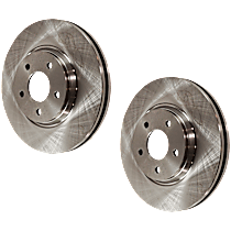 Front Brake Disc, Plain Surface, Vented, 5 Lugs, 295.91 mm, Base, 2.4L 4Cyl