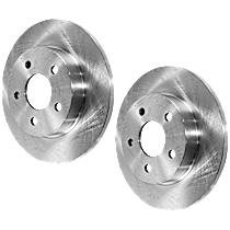 Rear Brake Disc, Plain Surface, Solid, 5 Lugs, 270 mm, Base, 2.4L 4Cyl - Rear
