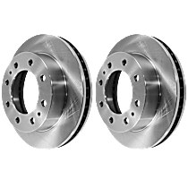 Front Brake Disc, Plain Surface, Vented, 8 Lugs, 324.87 mm, Limousine, 4.6L 8Cyl
