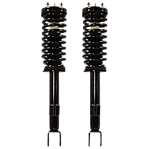 Front, Driver and Passenger Side Fully Loaded Strut, RWD, Rear Wheel Drive, With Performance Suspension, Without High Performance Suspension