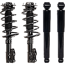 Front and Rear, Driver and Passenger Side Shock and Fully Loaded Strut