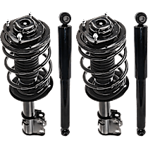 Front and Rear, Driver and Passenger Side Shock and Fully Loaded Strut
