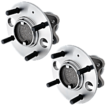 Rear, Driver and Passenger Side Wheel Hub, 5 Lugs, With Bearing, FWD