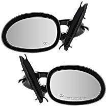 Driver and Passenger Side Mirror, Power Adjust, Heated, Paintable, Non-Folding, No Signal Light, No Blind Spot Feature, No Memory, No Puddle Light, No Auto-Dimming