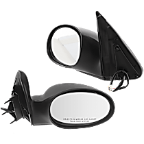 Driver and Passenger Side Mirror, Wagon, Type 2, Power, Non-Heated, Textured Black, Non-Folding, No Signal Light, No Blind Spot Feature, No Memory, No Puddle Light, No Auto-Dimming