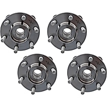 Front and Rear Wheel Hub, 6 Lugs, With Bearing