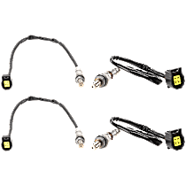 Before and After Catalytic Converter Oxygen Sensor, FI, Naturally Aspirated, GAS, Set of 4, 4-wire, 6 Cyl 3.8L