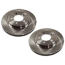 Front Brake Disc, Plain Surface, Vented, 5 Lugs, 305.05 mm, 4.0L 6Cyl
