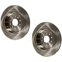 Rear Brake Disc, Plain Surface, Solid, 5 Lugs, 329.95 mm, 3.5L 6Cyl