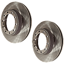 Front Brake Disc, Plain Surface, Vented, 10 Lugs, 381 mm