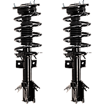 Front, Driver and Passenger Side Fully Loaded Strut, FWD, Front Wheel Drive