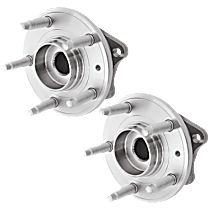 Rear, Driver and Passenger Side Wheel Hub, 5 Lugs, With Bearing, AWD