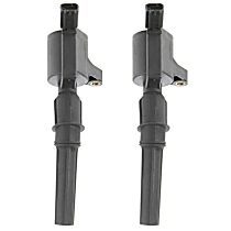 Ignition Coil, With Curve Coil Boot, Set of 2, 8 Cyl 5.4L
