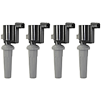 Ignition Coil, FULL HYBRID EV-GAS (FHEV), With 2 Prong Connector, Set of 4, 4 Cyl 2.0L