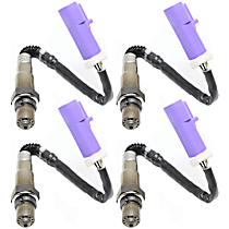 Before and After Catalytic Converter Oxygen Sensor, Set of 4, 4-wire