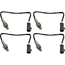 Oxygen Sensors, Set of 4, 4-wire, Heated