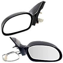 Driver and Passenger Side Mirror, Power Adjust, Non-Heated, Paintable, Non-Folding, No Signal Light, No Blind Spot Feature, No Memory, No Puddle Light, No Auto-Dimming, Sedan
