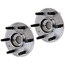 Driver and Passenger Side Wheel Hubs, With Bearing