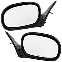 Driver and Passenger Side Mirrors, Manual Adjust, Manual Folding, Non-Heated, Paintable, No Signal Light, No Memory, No Puddle Light, No Auto-Dimming, No Blind Spot Feature