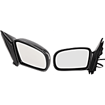 Driver and Passenger Side Mirror, Manual Adjust, Non-Heated, Manual Folding, Paintable, No Signal Light, No Memory, No Puddle Light, No Auto-Dimming, No Blind Spot Feature