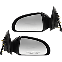 Driver and Passenger Side Mirror, Power Adjust, Non-Heated, Paintable, Non-Folding, No Signal Light, No Blind Spot Feature, No Memory, No Puddle Light, No Auto-Dimming