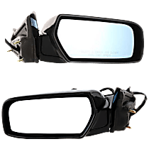 Driver and Passenger Side Mirrors, Power, Manual Folding, Heated, Paintable, No Signal Light, With memory, No Puddle Light, No Auto-Dimming, No Blind Spot Feature