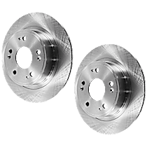 Rear Brake Disc, Plain Surface, Solid, 5 Lugs, 281.69 mm, 3.5L 6Cyl