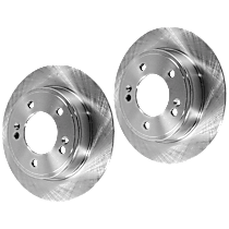 Rear Brake Disc, Plain Surface, Solid, 5 Lugs, 261.87 mm
