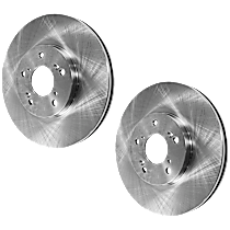 JC Whitney Front Brake Disc, Plain Surface, Vented, 5 Lugs, 11.81 in/300mm Disc Diameter